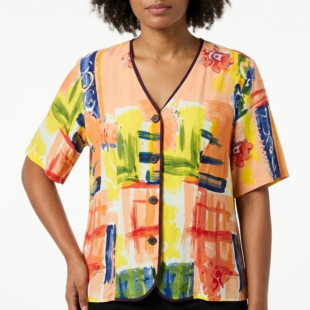 Delta Burke COLLECTION 8CI189 Delta Burke Multicolor Women Size 16W